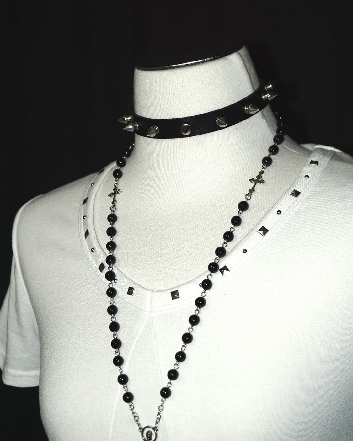 (sorridere) rhinestone loose t  상품이미지4