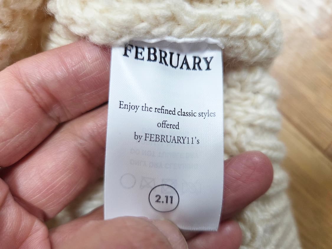 페브러리11(Feb11) 핸드 케이블 홀리데이니트 프리사이즈 새상품 상품이미지7