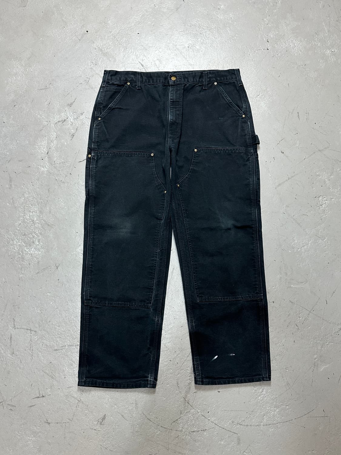 OG USA Made 칼하트 B01 더블니 블랙 칼하트 썩블니 카펜터 상품이미지1