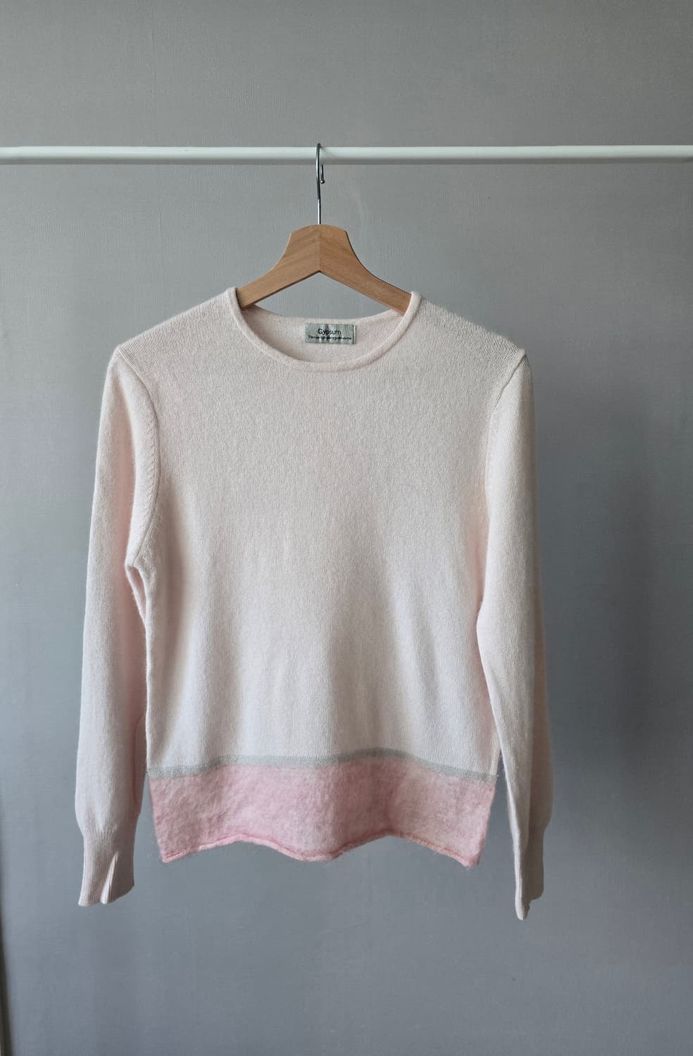Gypsum 핑크 배색 앙고라 니트 M 상품이미지1