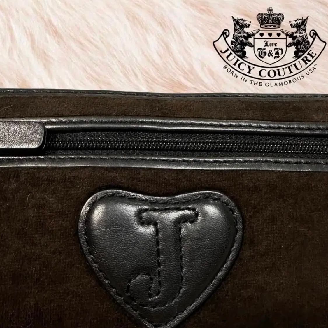 [2002] 쥬시꾸뛰르 벨벳 지갑 초코브라운 상품이미지4