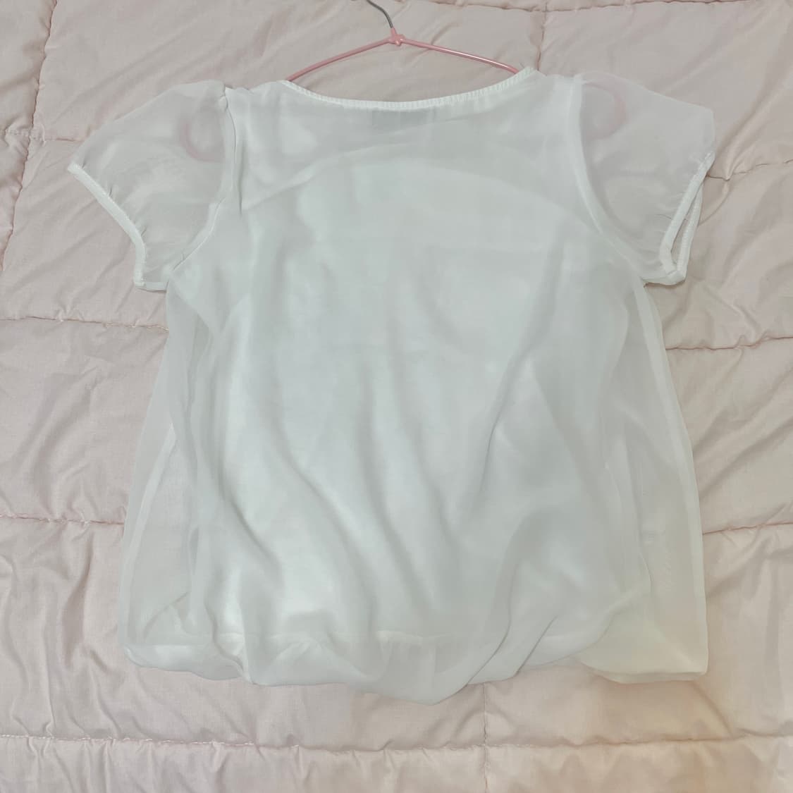 화이트 리본 블라우스 상품이미지2