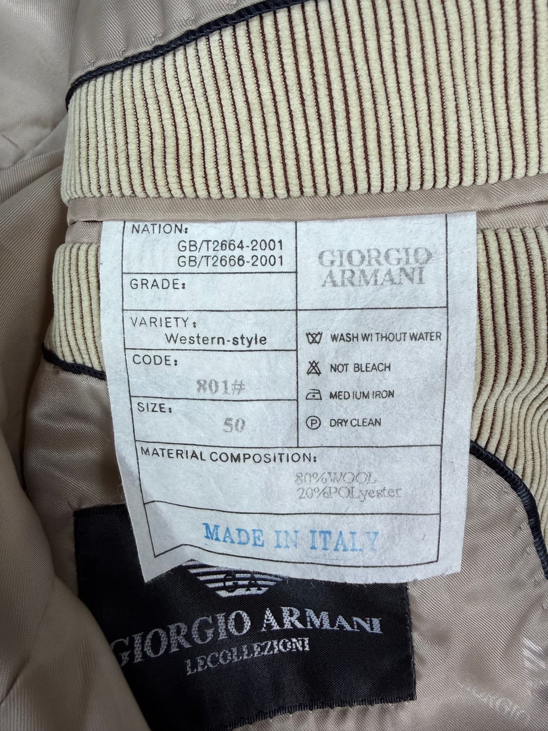 조르지오 아르마니 프리미엄 자켓 (Giorgio Armani) 상품이미지4