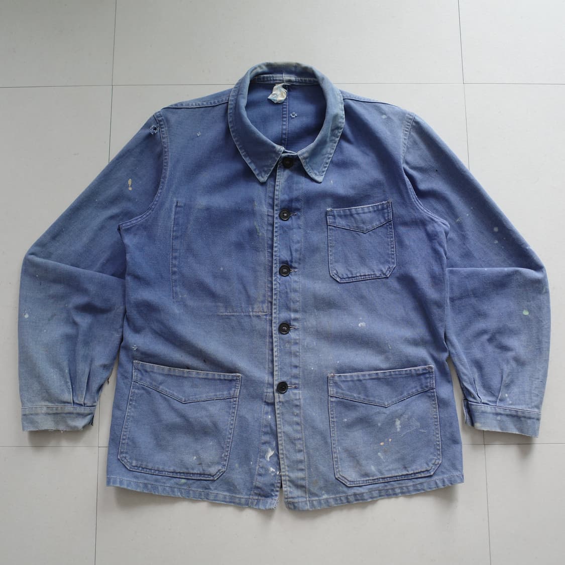 60s 프렌치 Solida 클럽카라 워크 초어자켓 (95) 상품이미지1