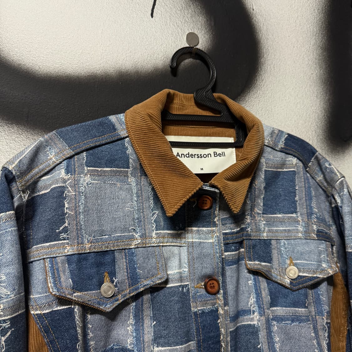 앤더슨벨 웨스턴 패치워크 크롭 데님 트러커 자켓 상품이미지3