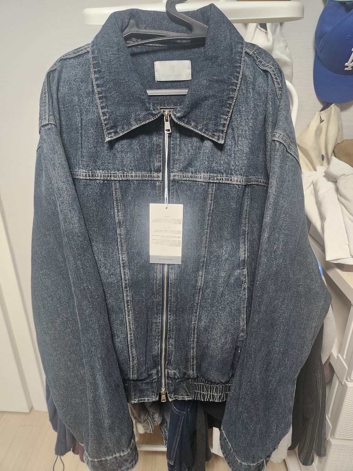 무드인사이드 빈티지블루 청자켓 팝니다 상품이미지1