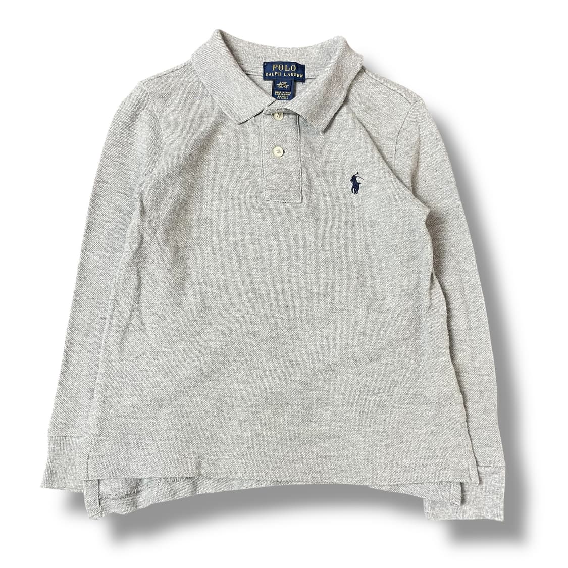 폴로랄프로렌 키즈 네이비 포니 그레이 카라 티셔츠 3T 상품이미지1