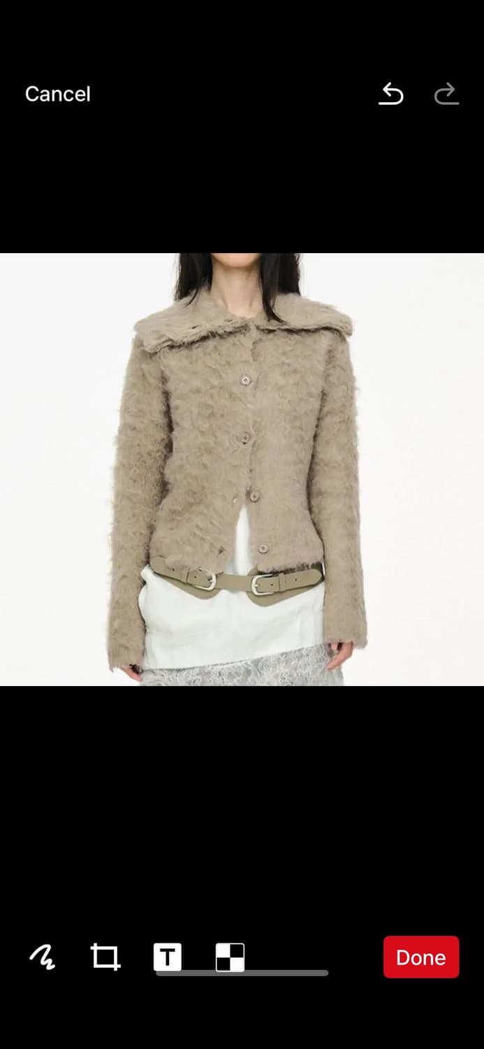 세릭 헤어리 가디건 상품이미지1