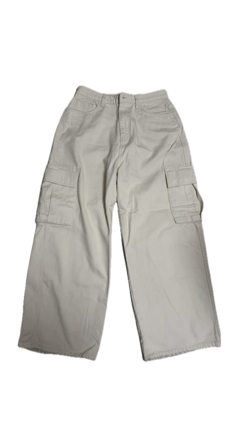 홀리인코드 와이드 카고 팬츠 아이보리 상품이미지1