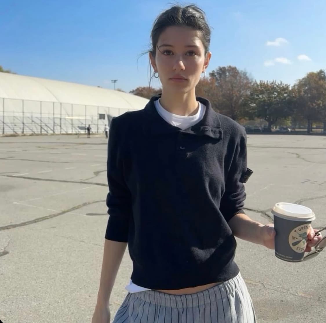 스톤아일랜드 반집업 니트 스웨터 M 상품이미지1