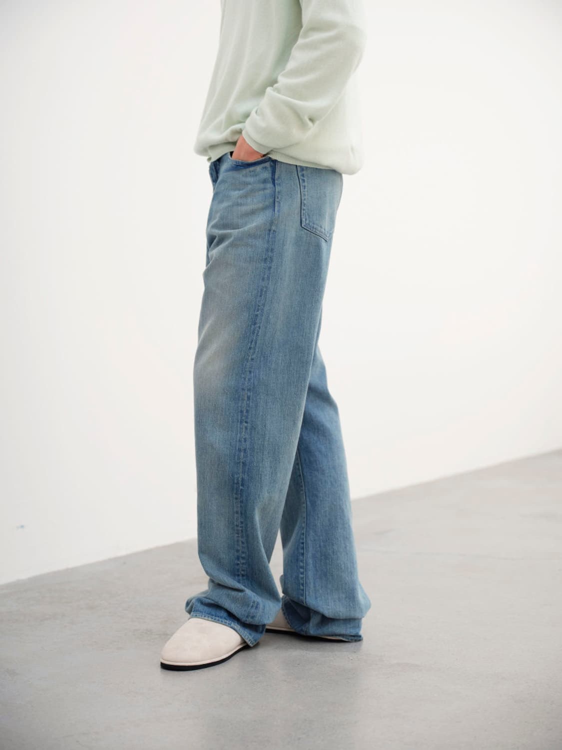 오라리 / 셀비지 라이트 와이드 데님 / 5 상품이미지3