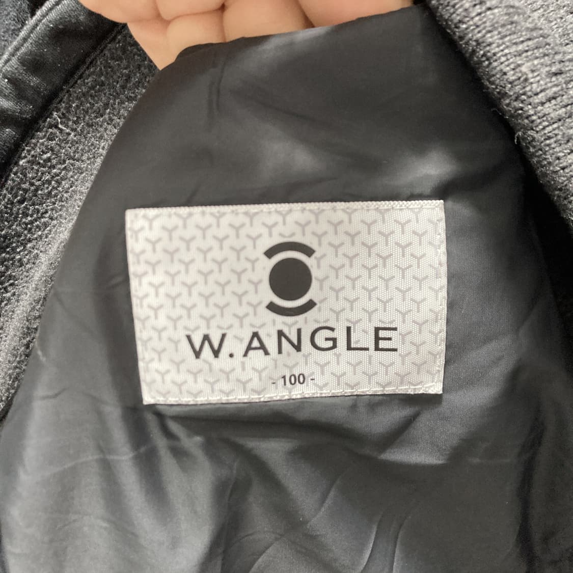 와이드앵글 남성니트경량패딩자켓 그레이 L 상품이미지4