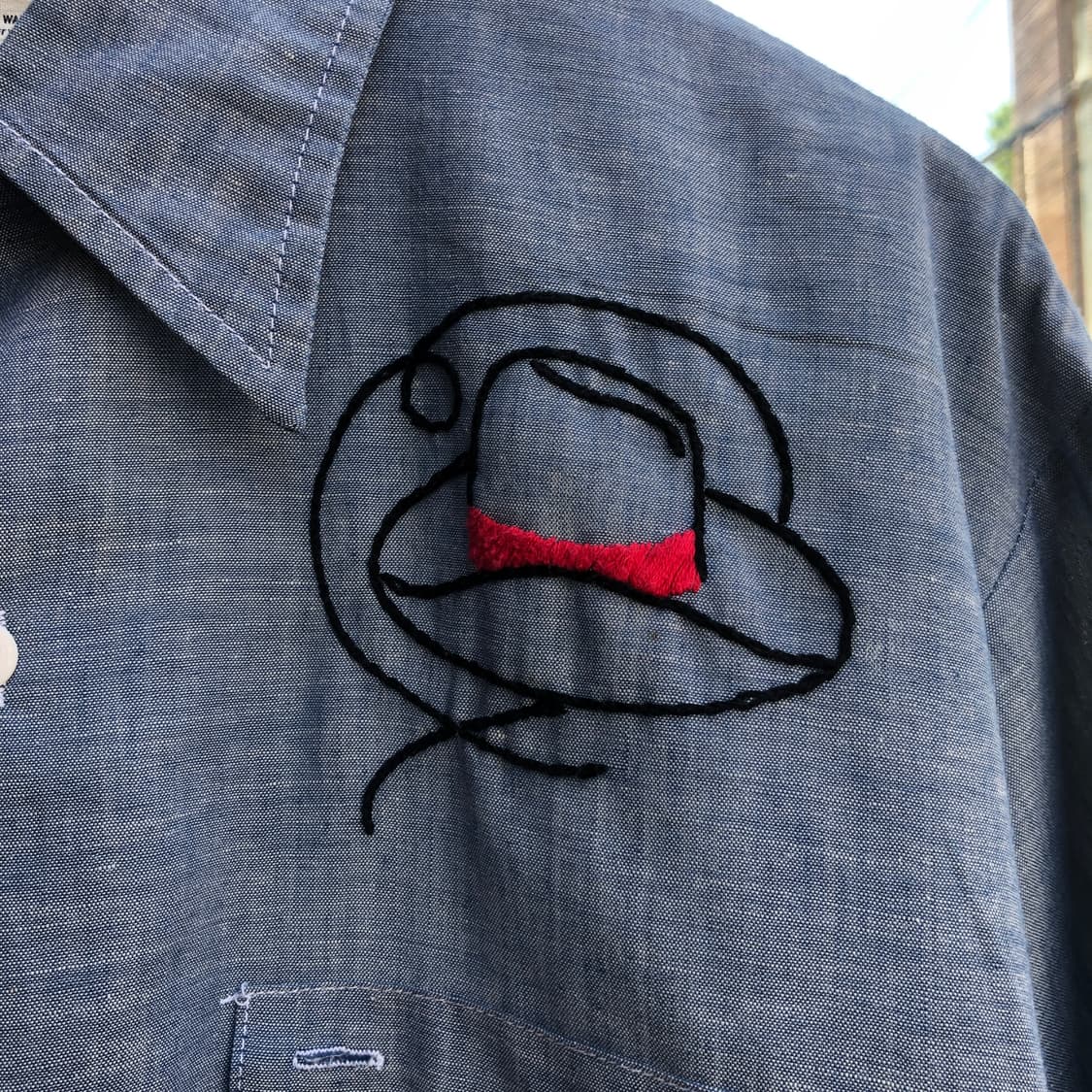 70s Bigmac chambray shirt-XL 상품이미지2