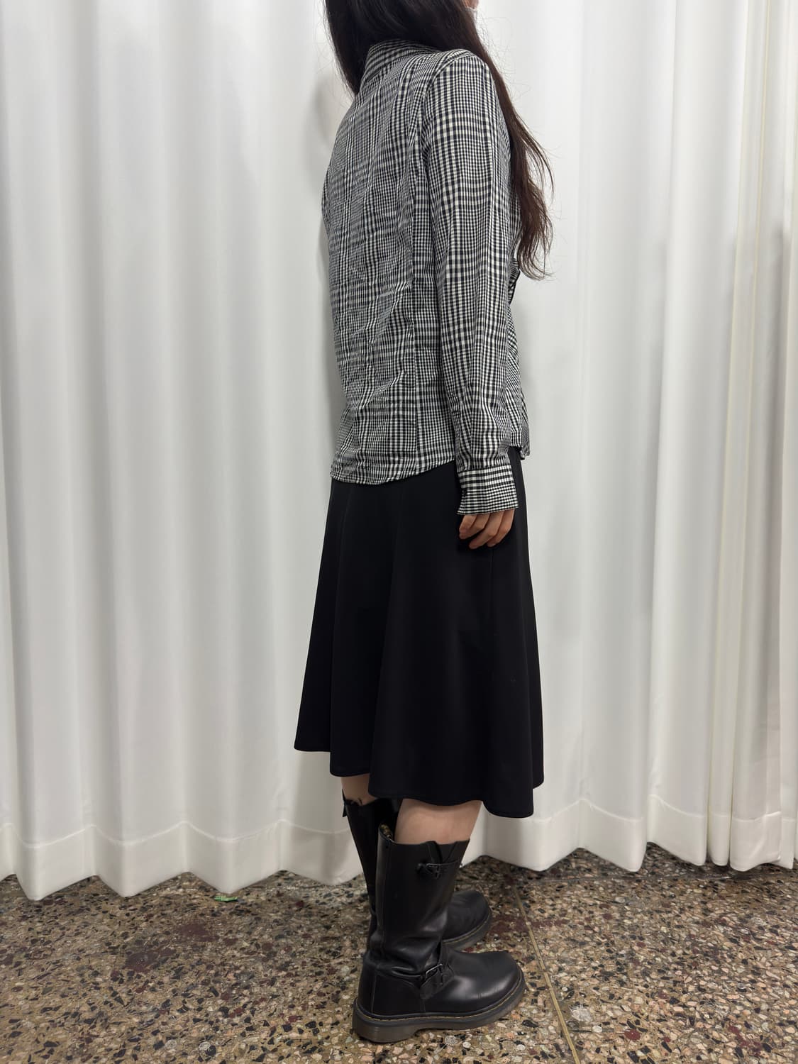 check frill shirt 상품이미지5