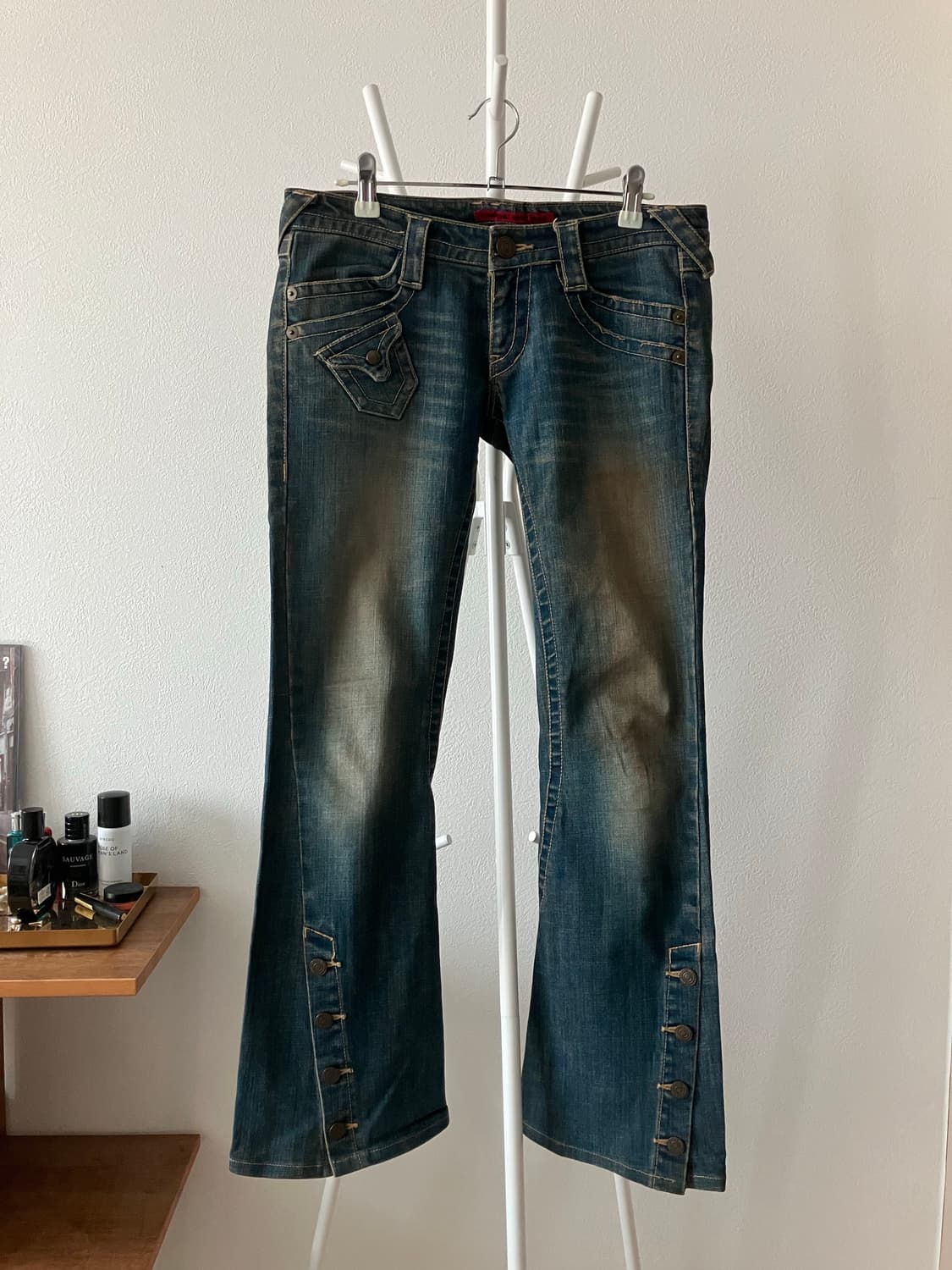 Edge on all 일본빈티지 부츠컷 로우라이즈 데님 y2k 오네갸루 상품이미지1