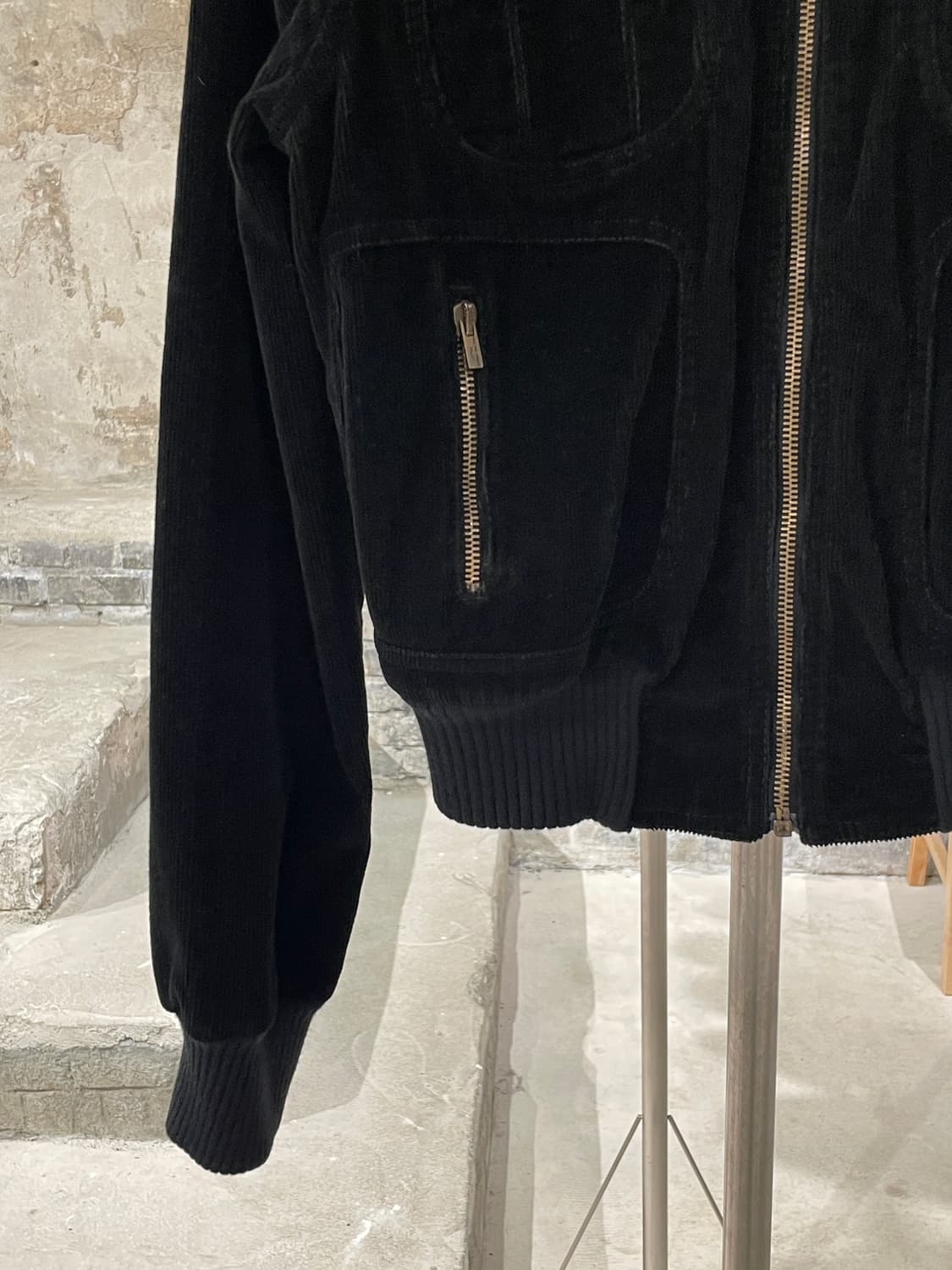 씨 바이 끌로에 블랙 유틸리티 코듀로이 봄버 자켓 상품이미지4