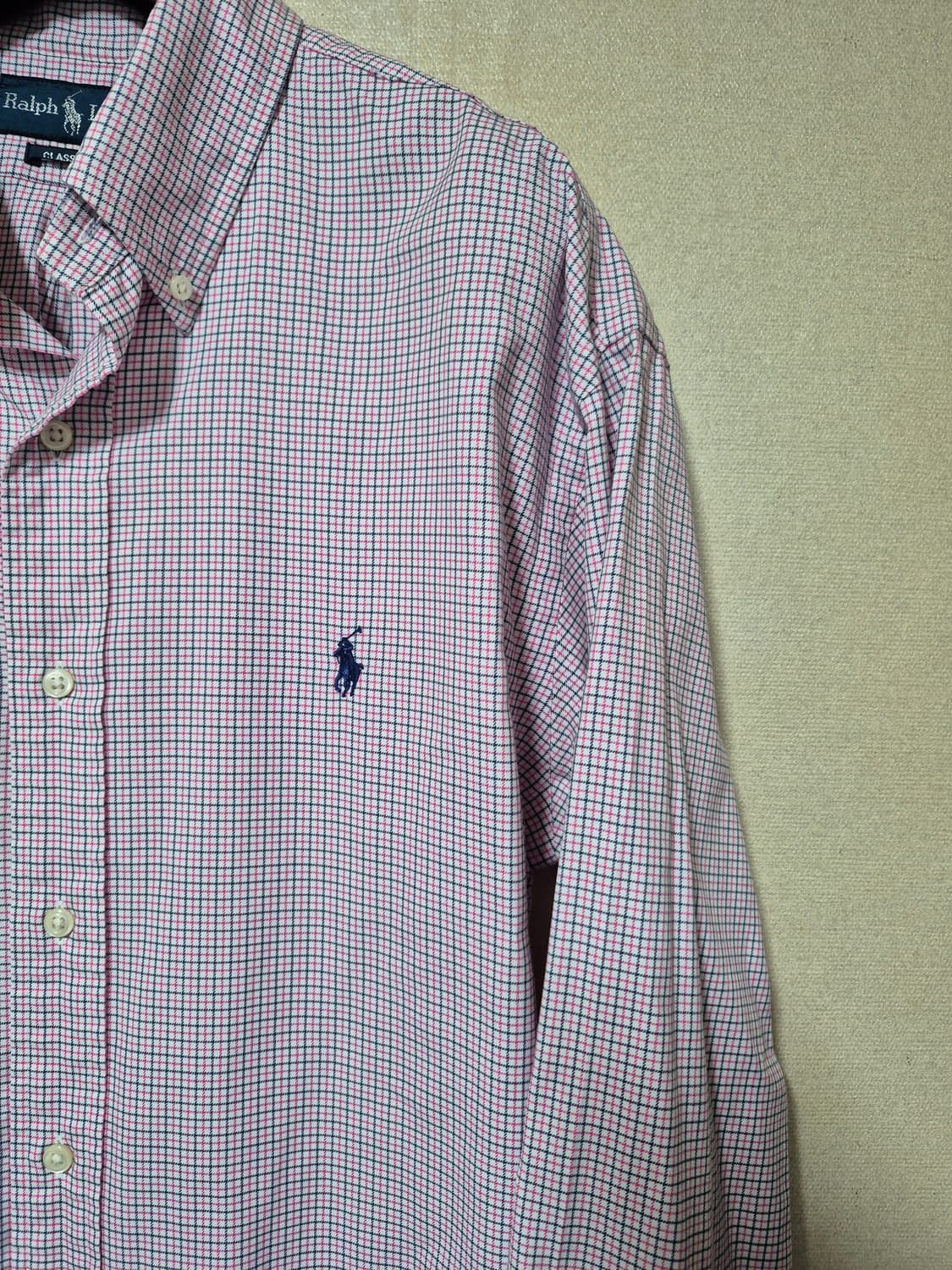 폴로 랄프로렌 잔체크 셔츠 상품이미지3