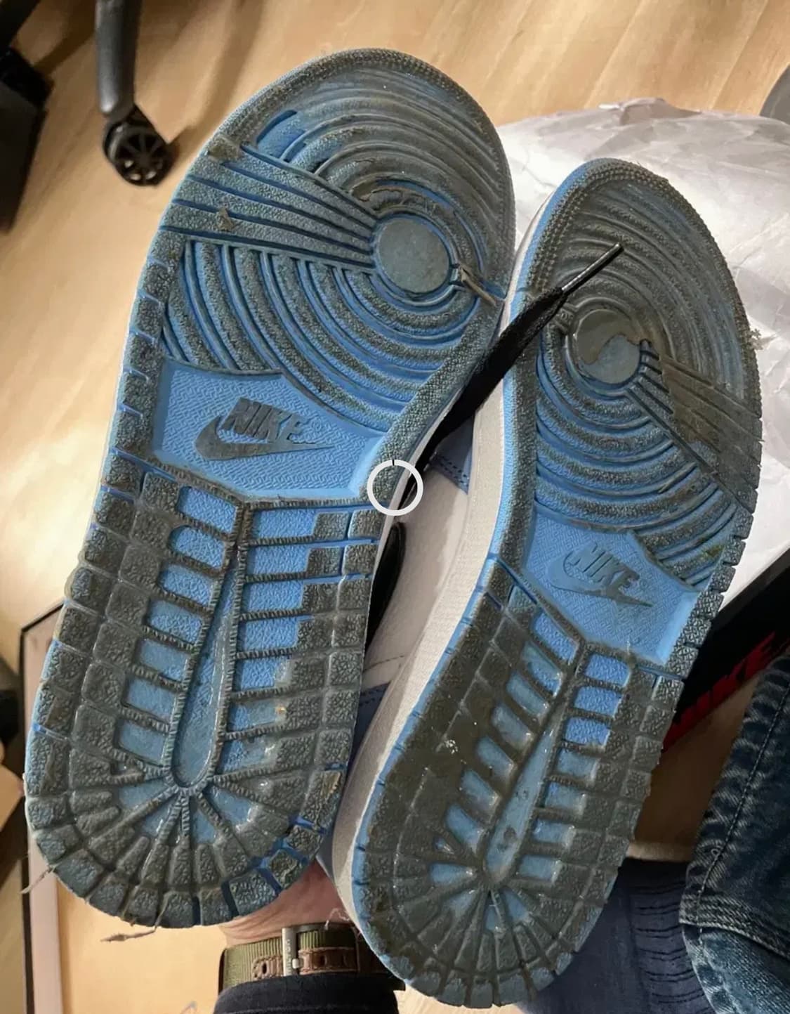 나이키 에어조던 1 하이 OG 유니버시티 블루 260 상품이미지5