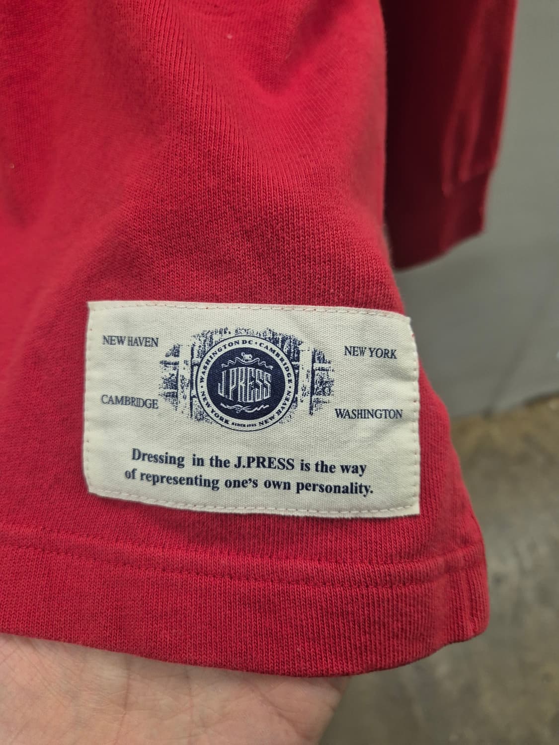 JPRESS 카라맨투맨 레드 M 상품이미지7