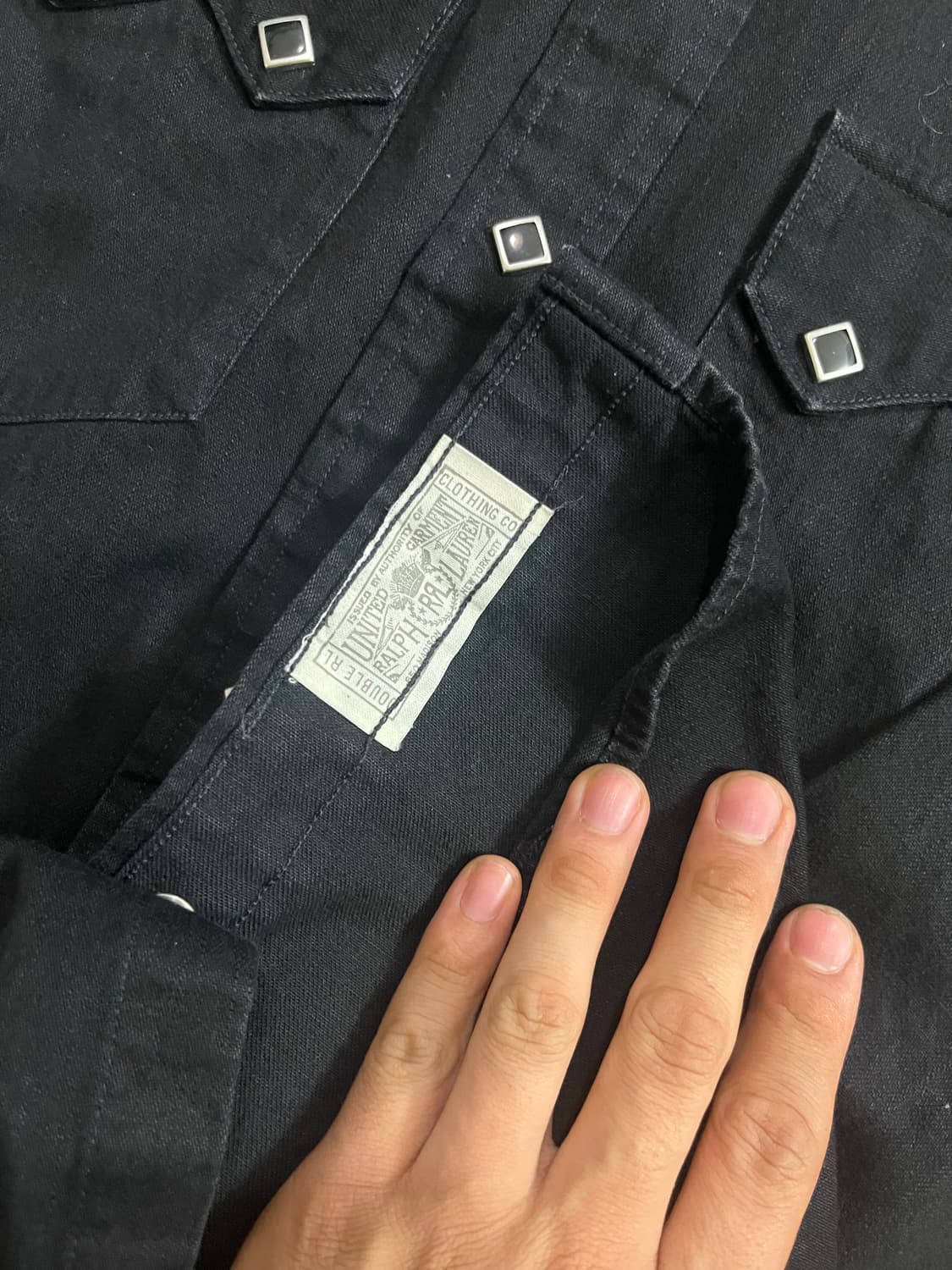 M 더블알엘 웨스턴 셔츠 블랙  상품이미지3