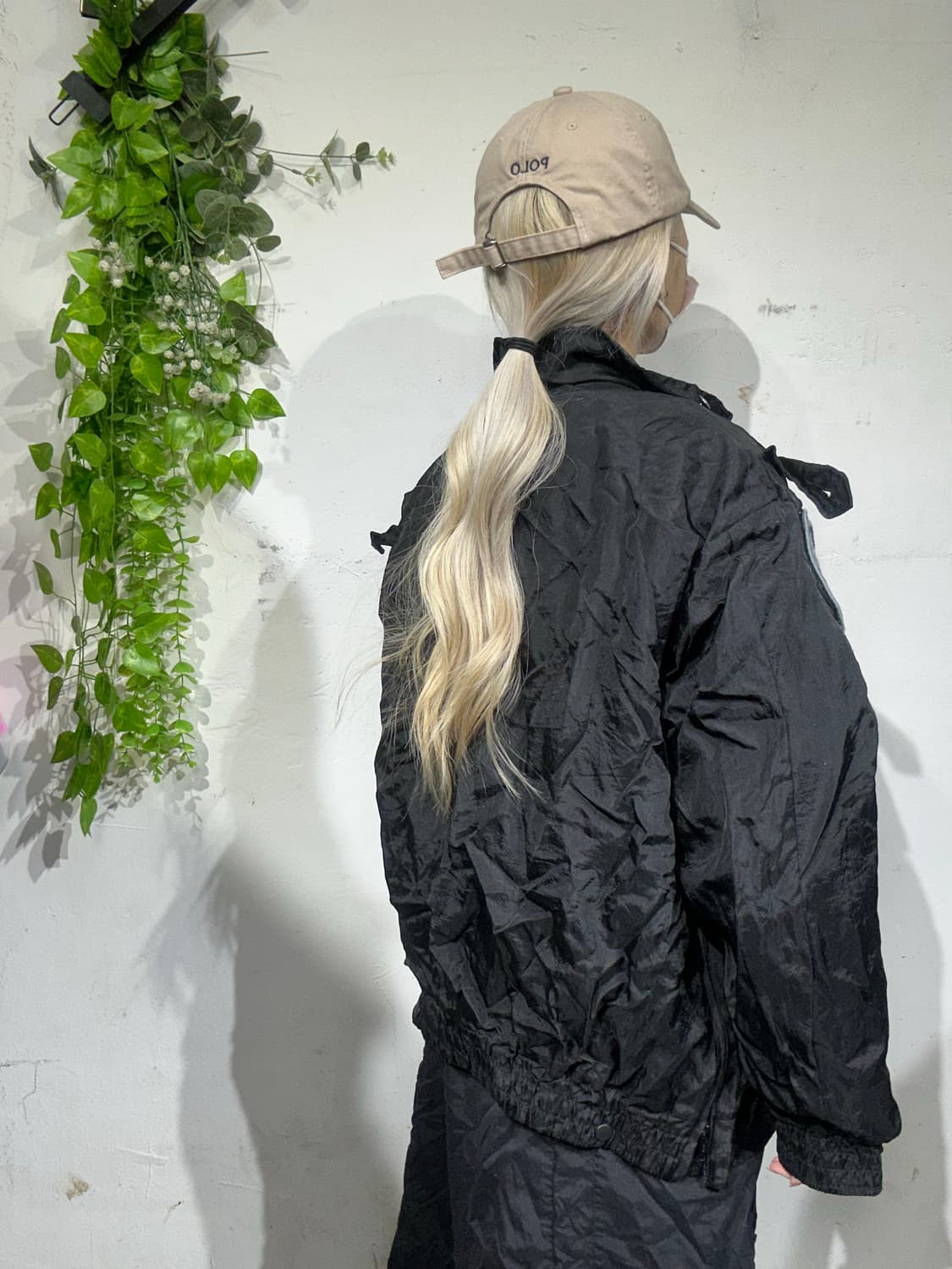 빈티지 블랙 레이싱 바람막이 자켓 L 상품이미지5