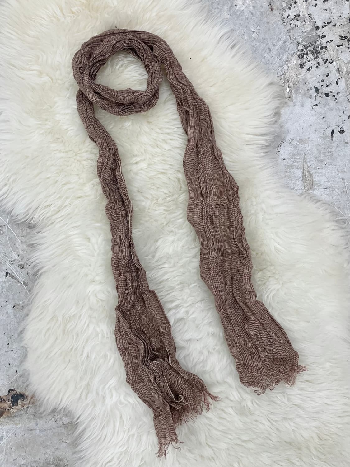 모리 체크 링클 머플러  상품이미지5