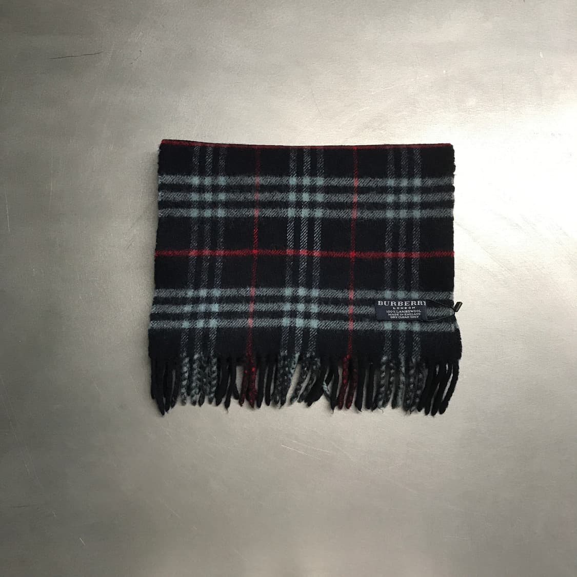 버버리 정품 램스울 머플러 네이비 상품이미지2