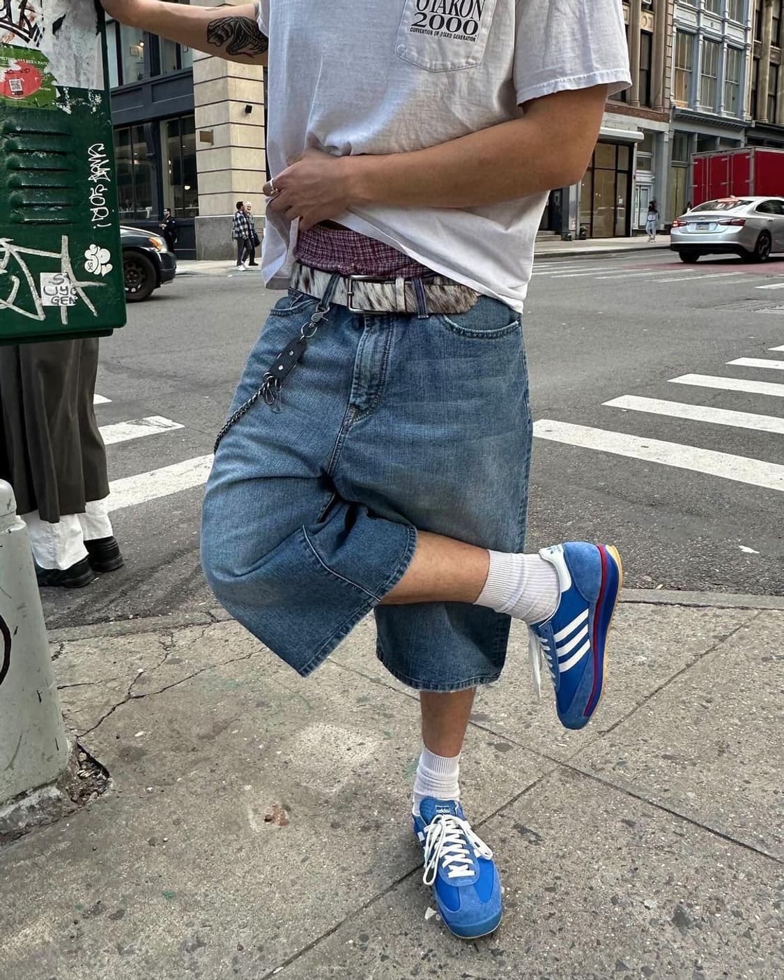 00‘s 빈티지 Calvin Klein 스트라이프 박서 쇼츠 상품이미지4