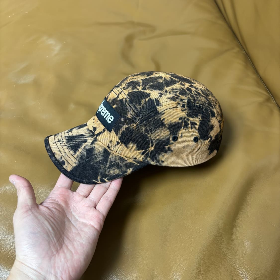 슈프림 캠프캡 모자 박스로고 데님 다이드 러스트 상품이미지4