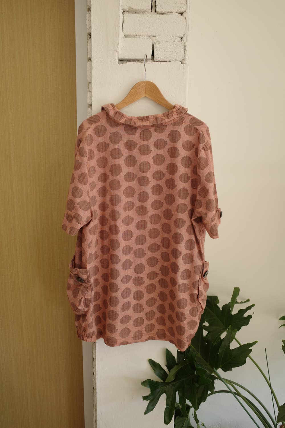 도트 단추 블라우스 상품이미지9