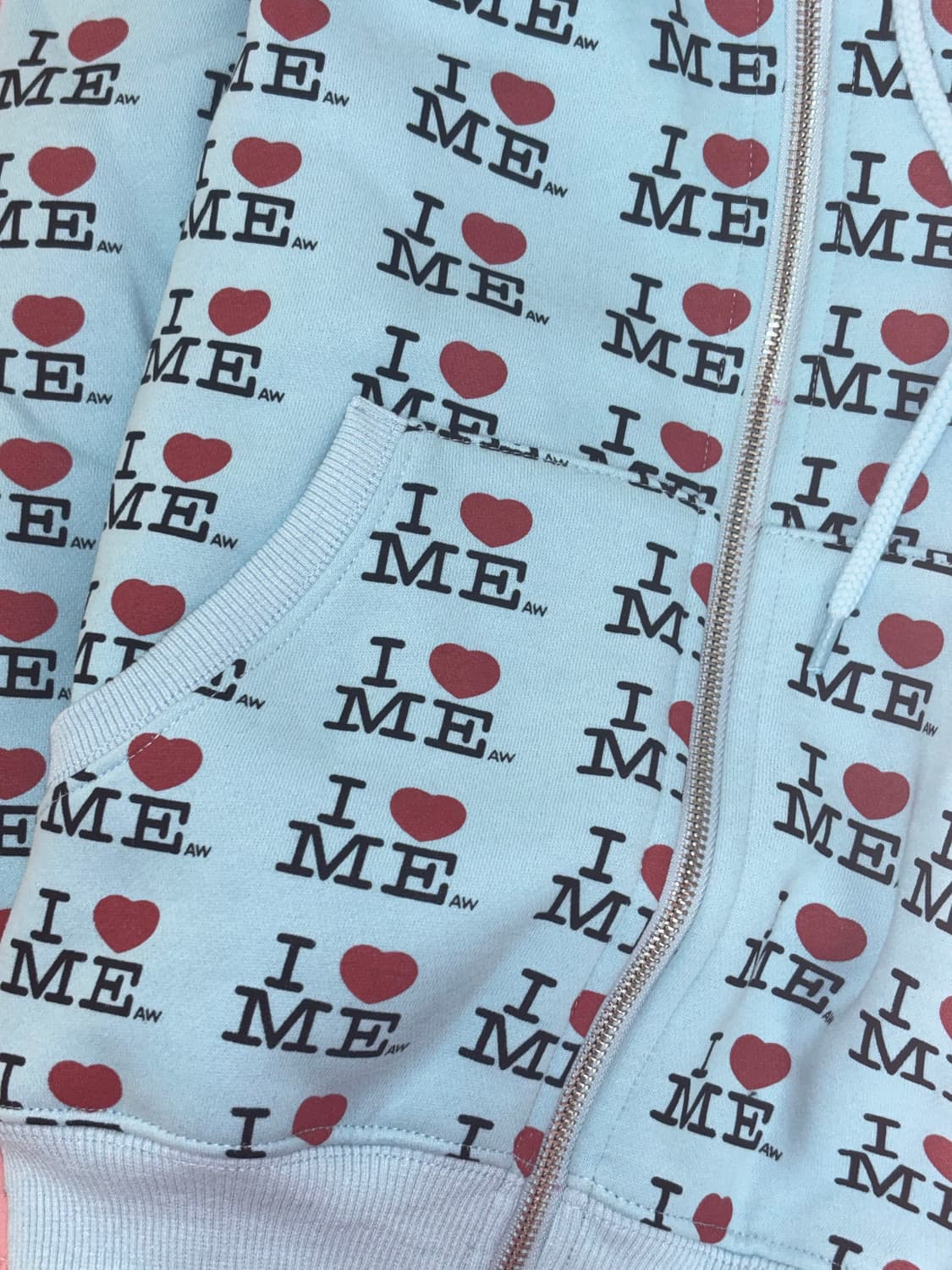 애슐리 윌리엄스 아이러브미 크롭 후드집업 S 상품이미지3