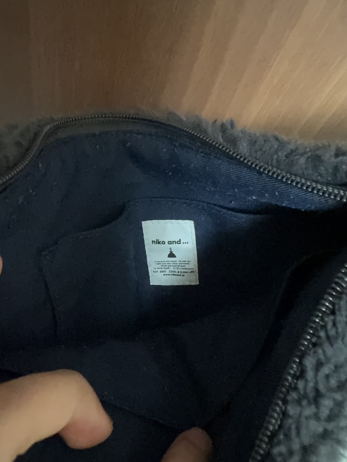 모리걸 하구미 일본 빈티지 니코앤드 별 패턴 퍼 크로스백 모리 가방 상품이미지3