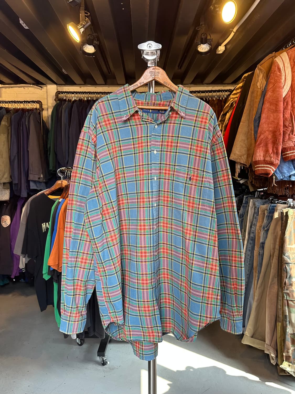 폴로 랄프로렌 페이드 체크셔츠 상품이미지1