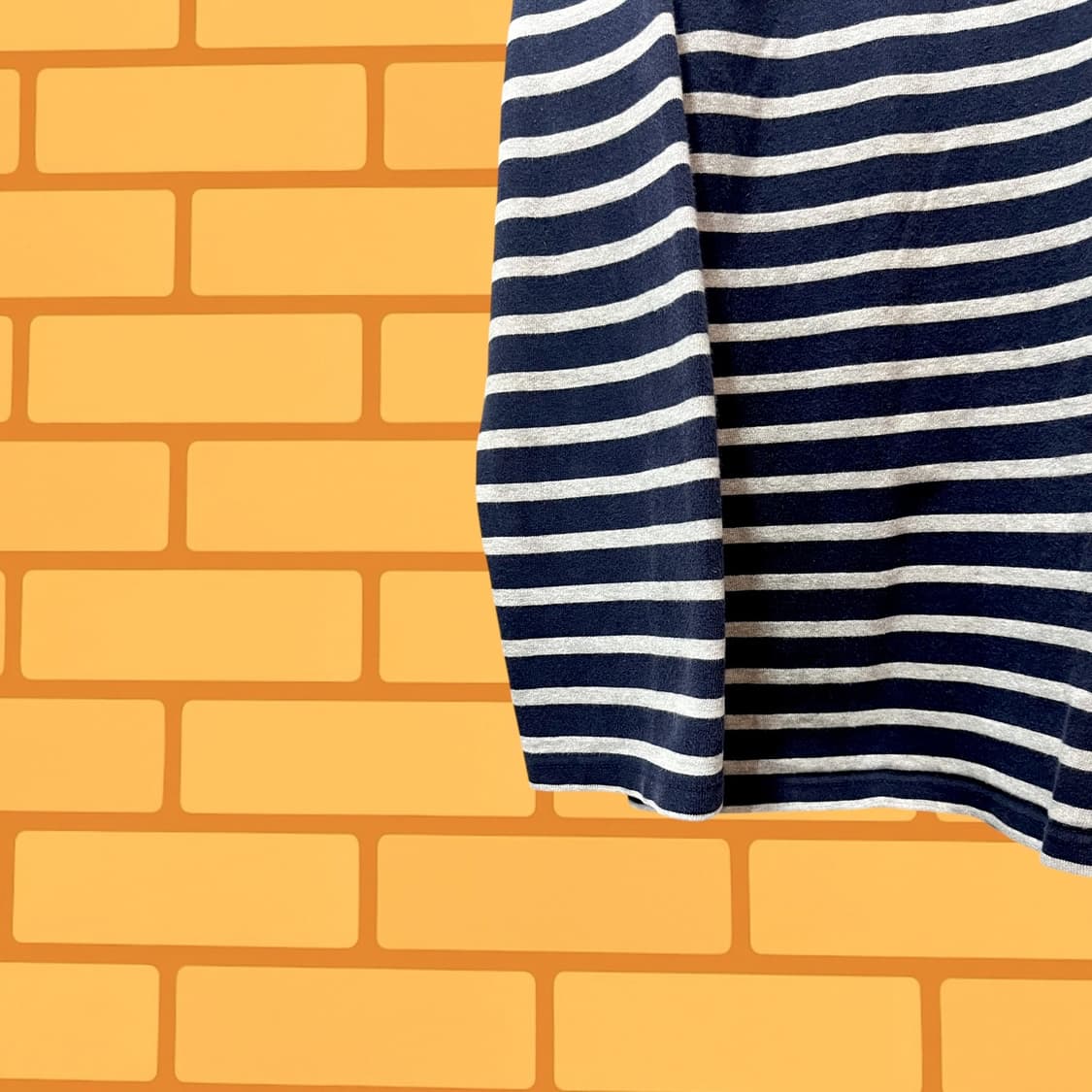 세인트 제임스 그레이 스트라이프 보더 티 (L) 상품이미지5