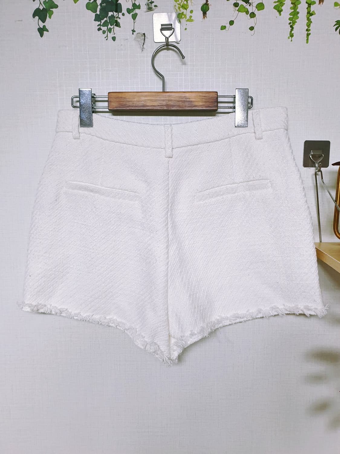 자라 트위드반바지 77 화이트 L 상품이미지6