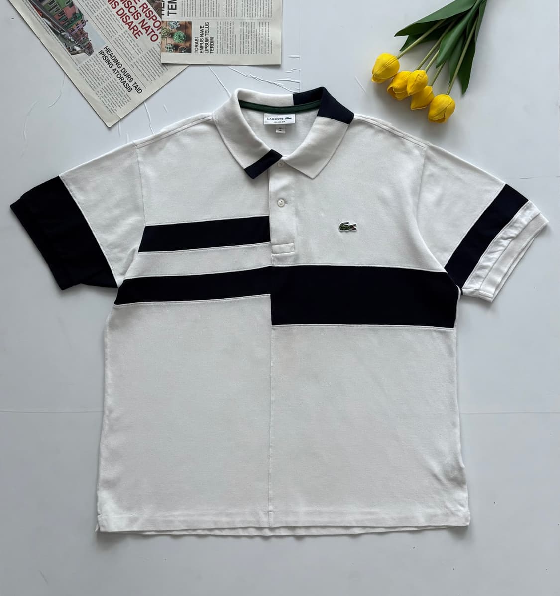 Lacoste 라코스테 컬러 블록 카라티 상품이미지2