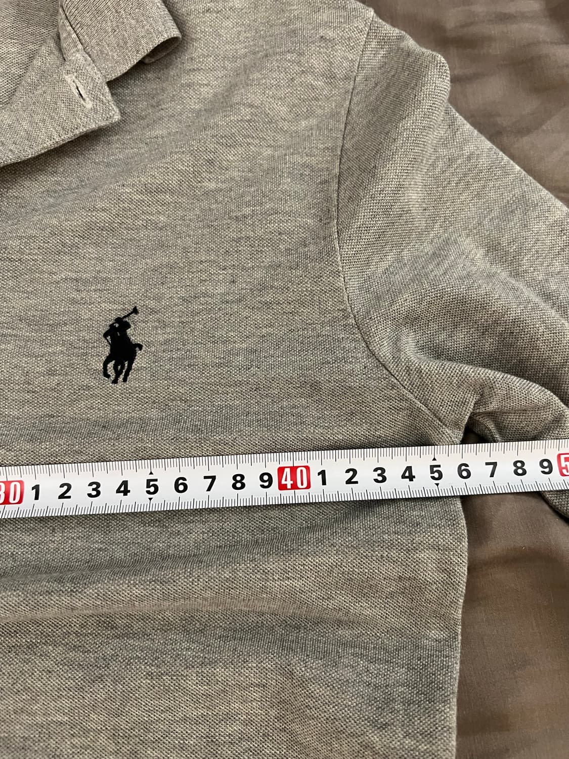 폴로 랄프로렌 그레이 긴팔 카라티 S 상품이미지5