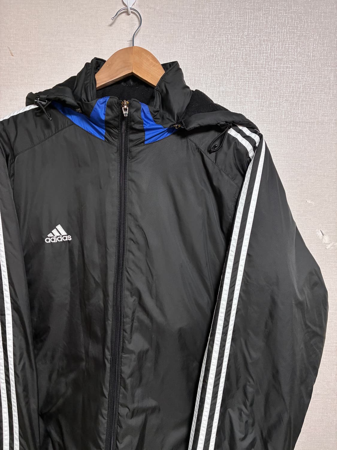 빈티지 올드스쿨 아디다스 패딩 블랙 XL 상품이미지1