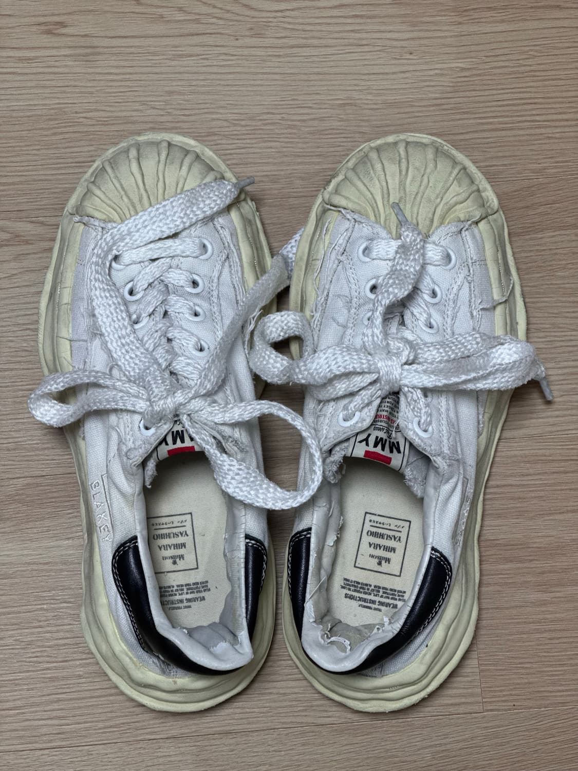 미하라 야스히로 블레이키 OG 화이트 스니커즈  상품이미지2