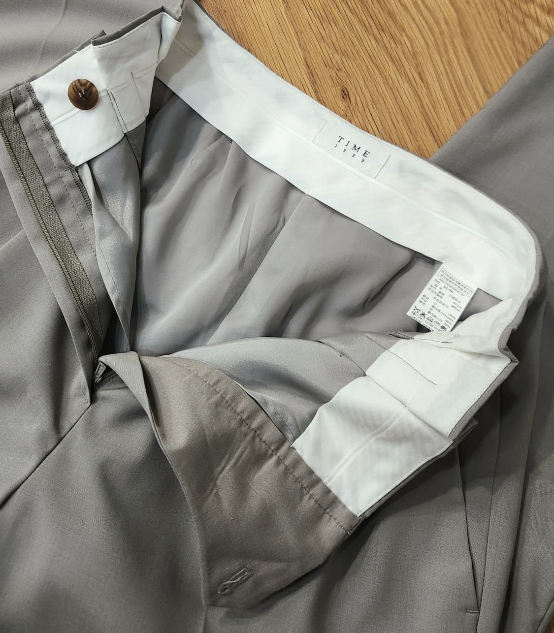 (새상품)한섬 타임 핀턱슬랙스 상품이미지6