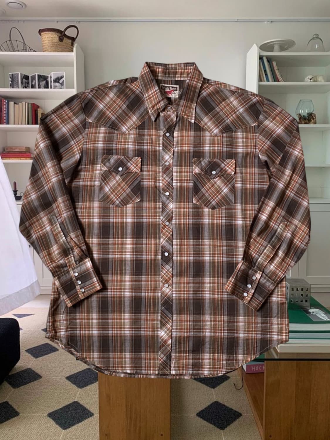 포켓 체크 셔츠 (Man 2XL) AB0190 상품이미지1
