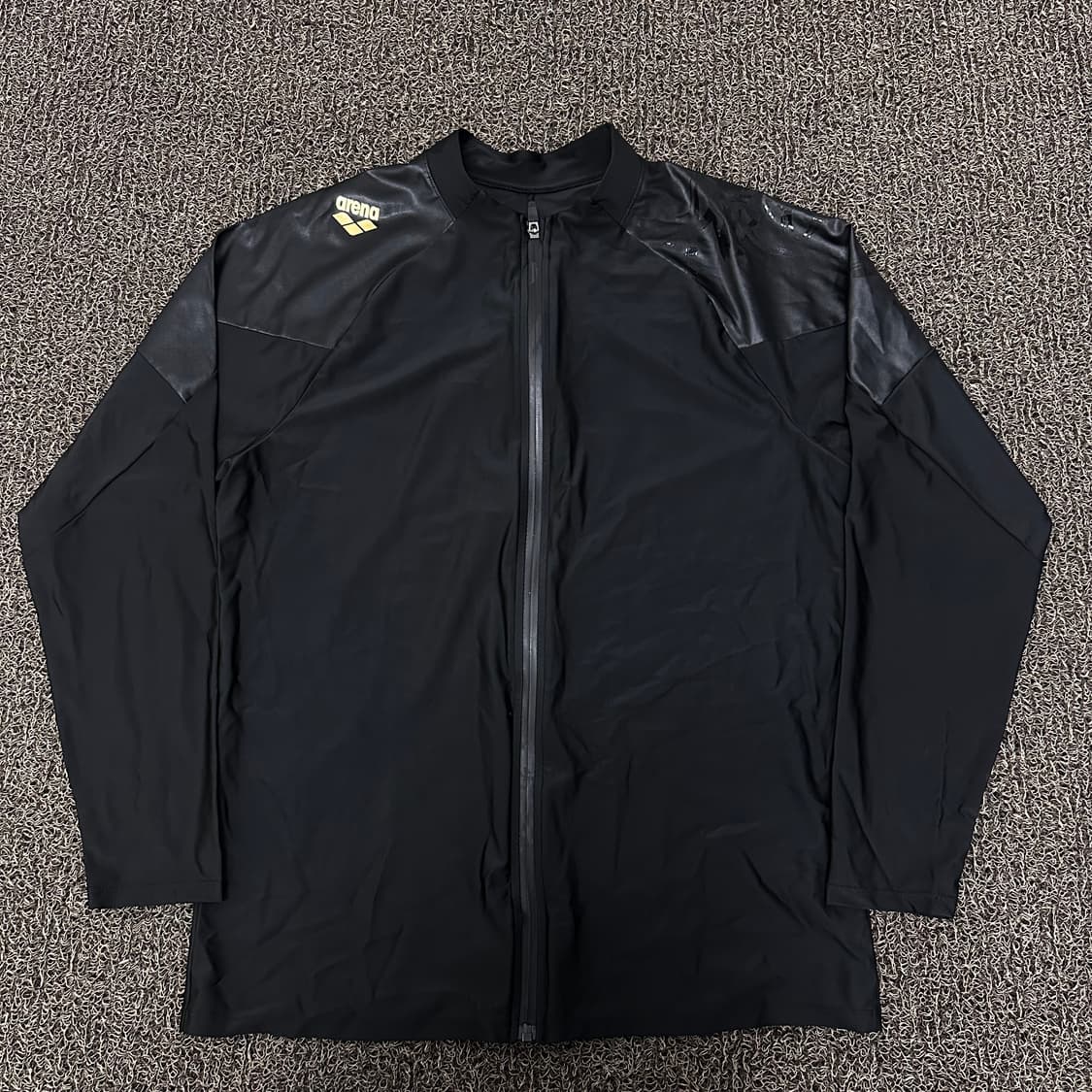 arena 아레나 블랙 래쉬가드 집업 자켓 110(2XL) 상품이미지1
