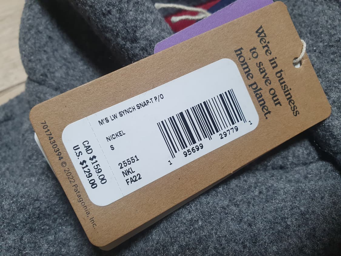 (새상품)파타고니아 맨즈 신칠라 니켈 S 상품이미지4