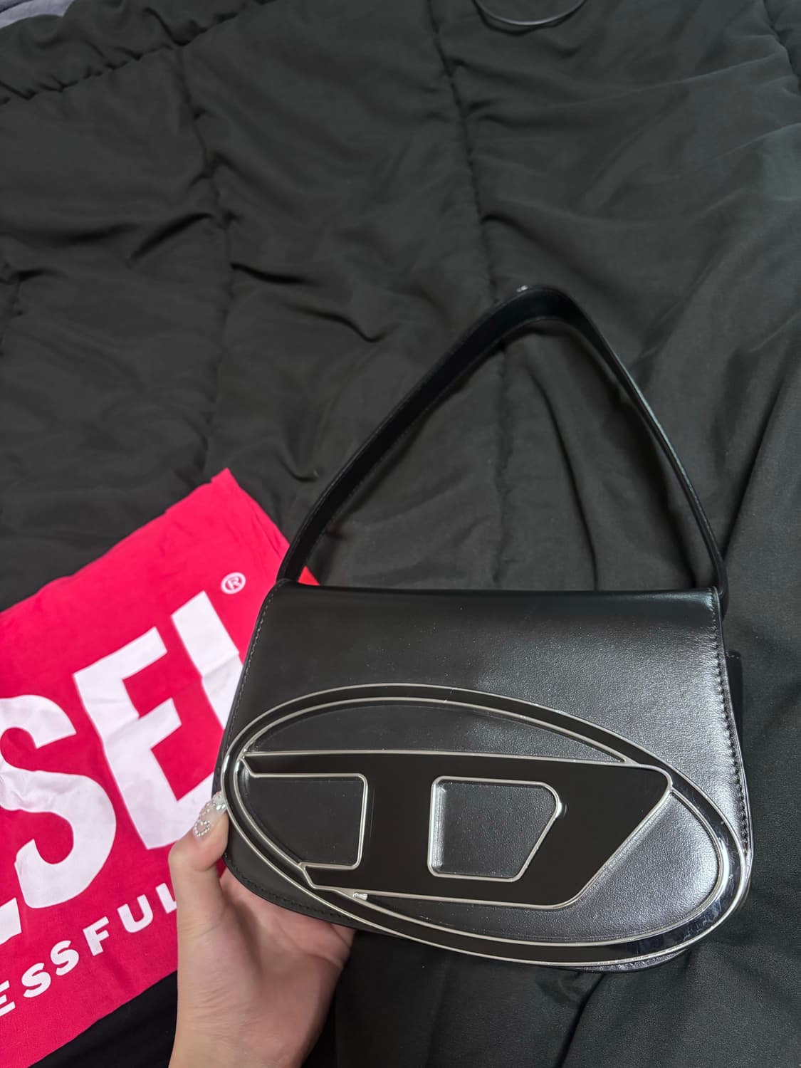 23FW 디젤 1DR 숄더백 블랙 (더스트백+가방본품) 상품이미지3