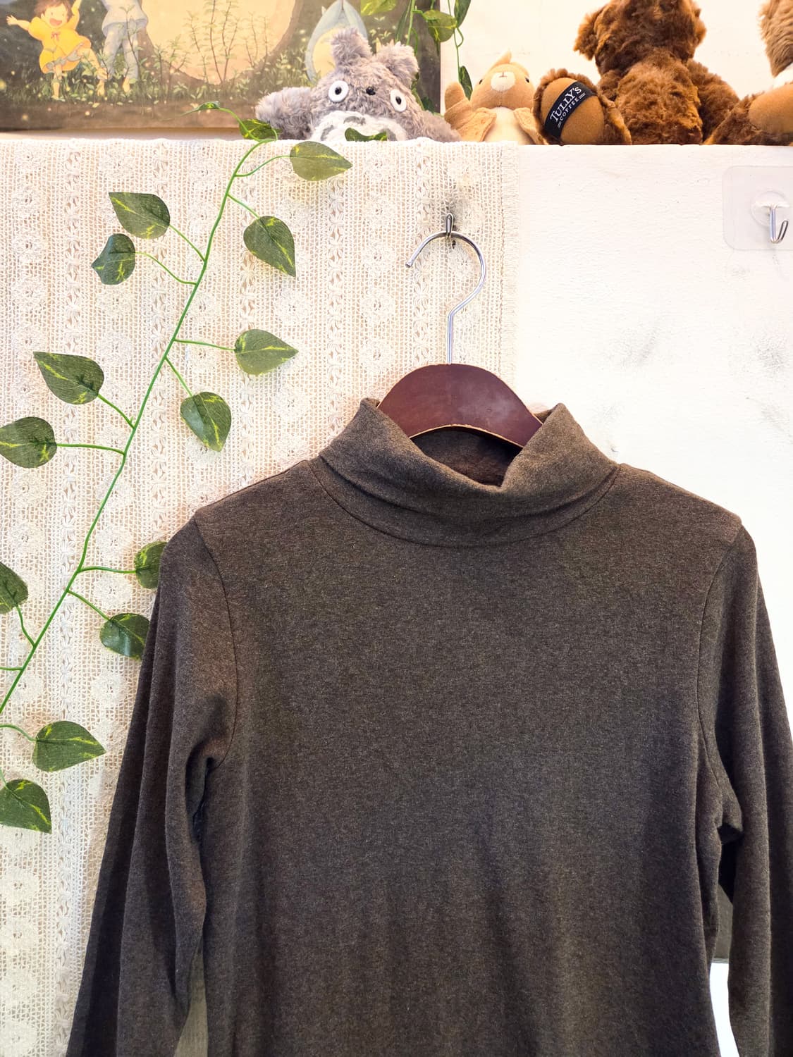 초코브라운 목폴라 슬리브 상품이미지2