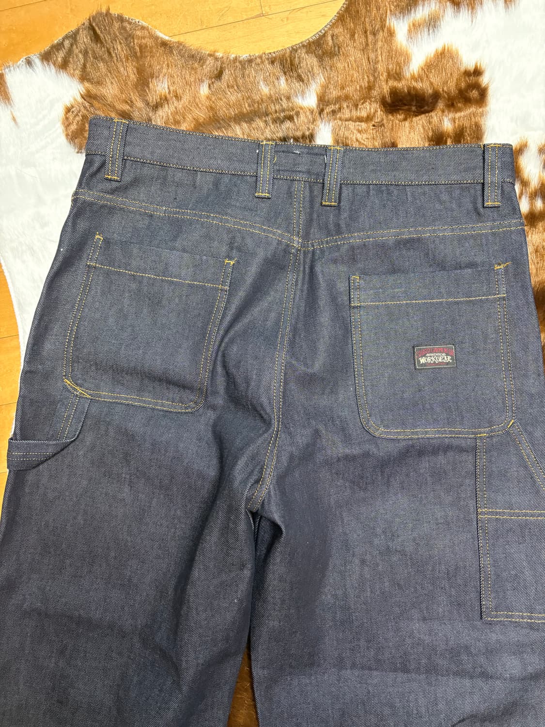 스투시 워크기어 카팬터 데님 34 플레이보이카티 착용 상품이미지5