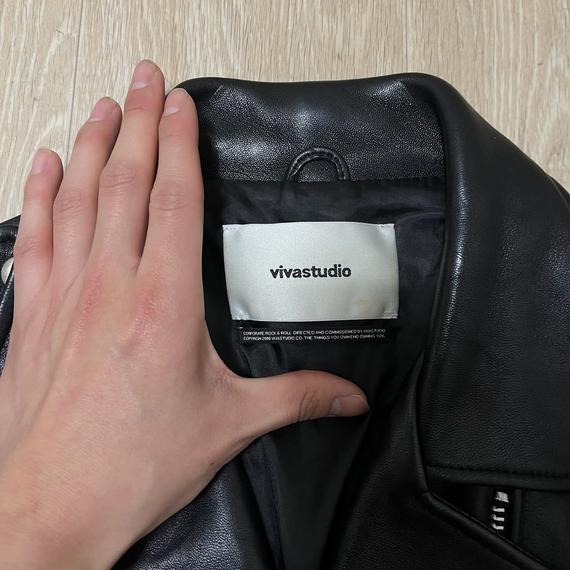 비바스튜디오 더블 라이더 레더 가죽자켓 M/95  상품이미지4