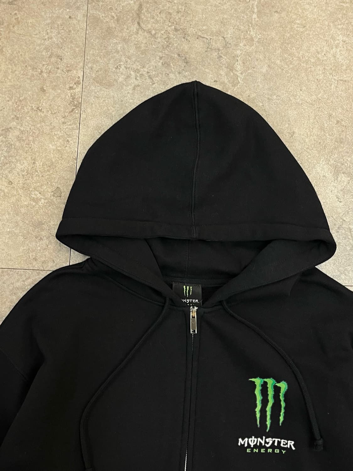 몬스터 에너지 후드집업 블랙 M #csz2208 상품이미지5