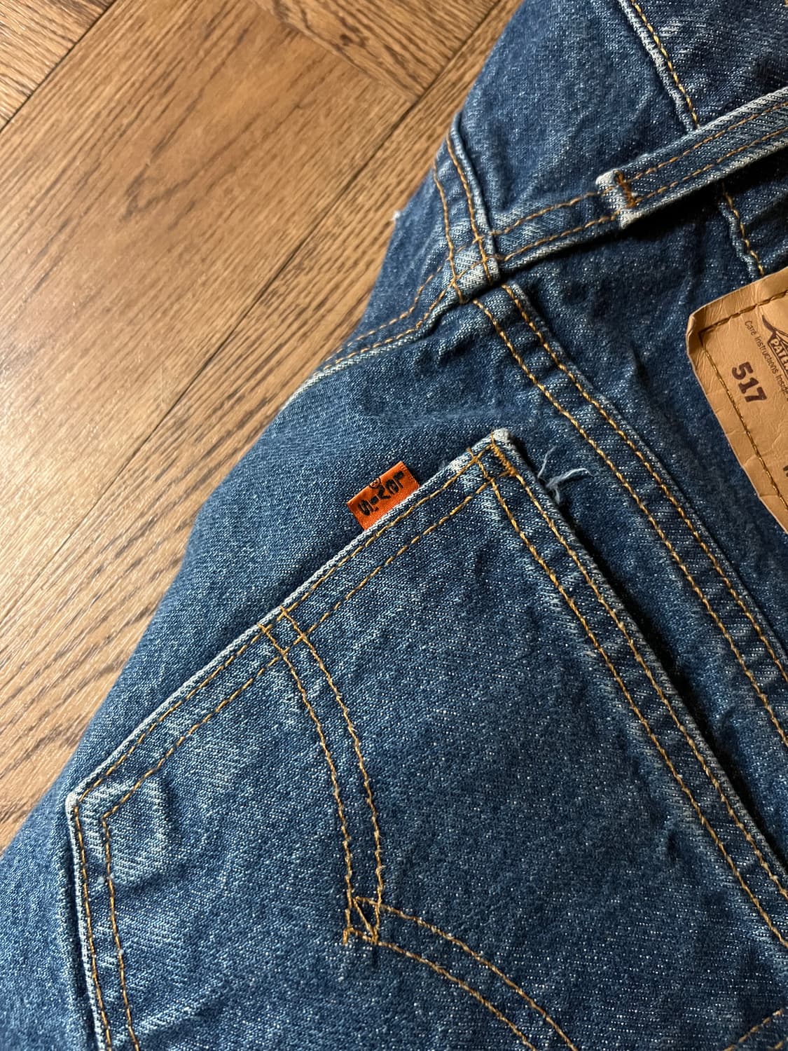 [31]90's 리바이스 517 오렌지탭 Made in USA 플레어진 상품이미지6