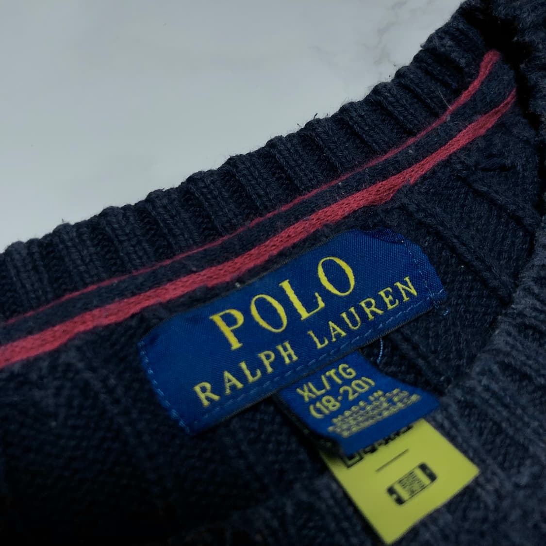 폴로 랄프로렌 꽈배기 니트 딥네이비 상품이미지4